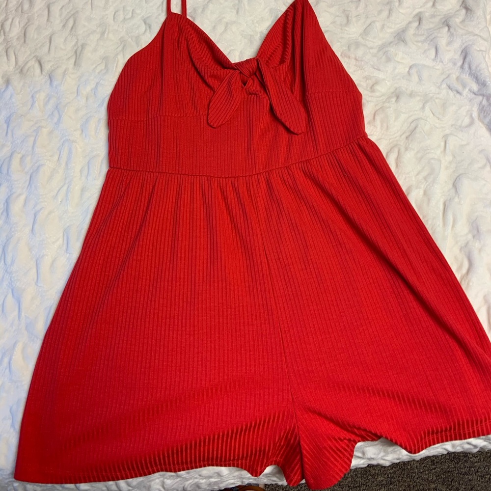 NWOT Red Romper!